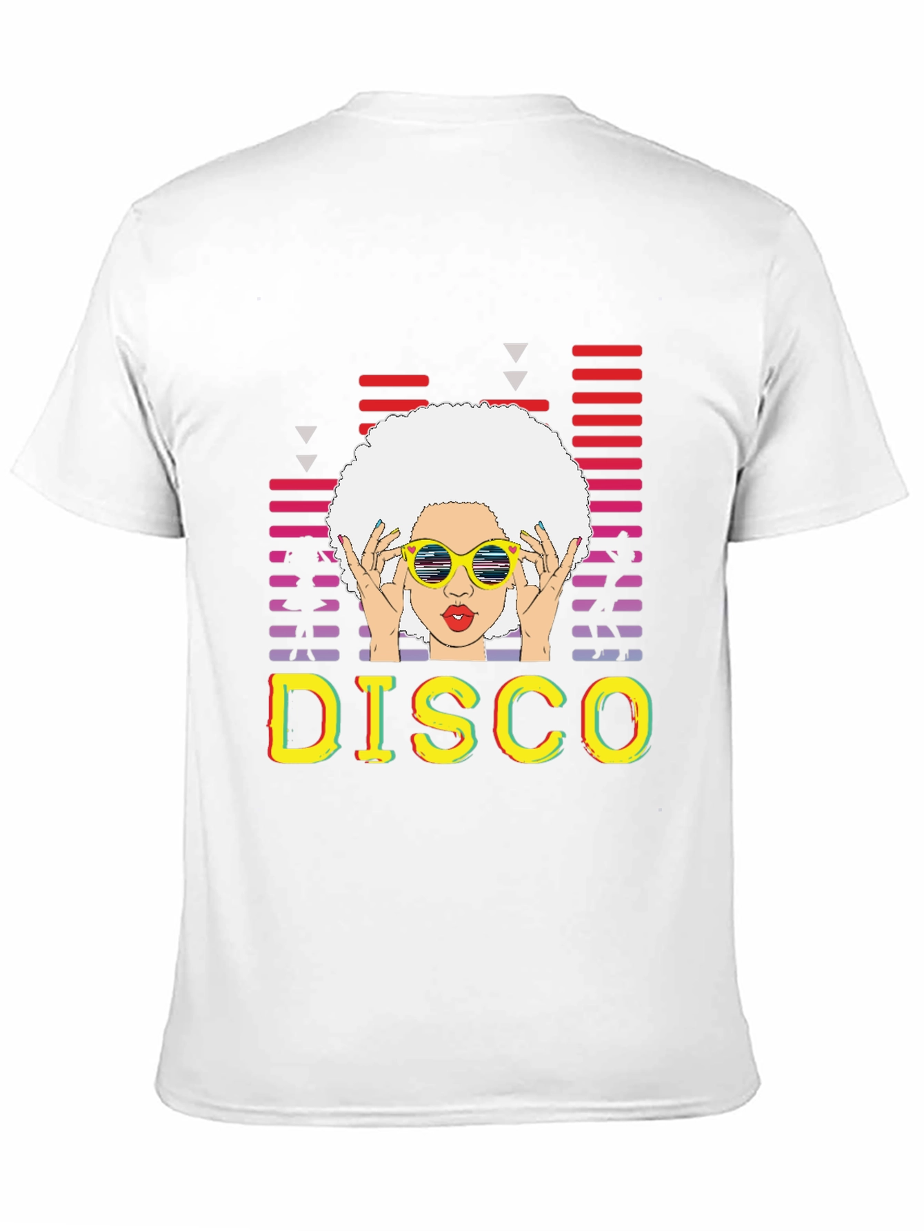 Retro Disco T-Shirt - Afro Hairstyle Graphic Tee
