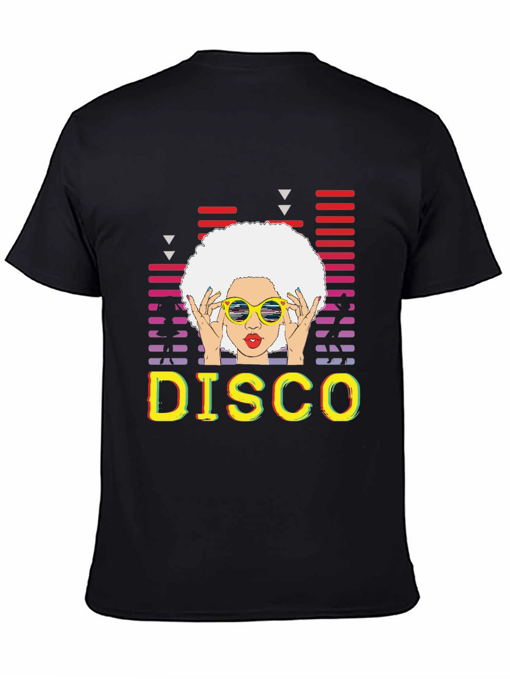 Retro Disco T-Shirt - Afro Hairstyle Graphic Tee