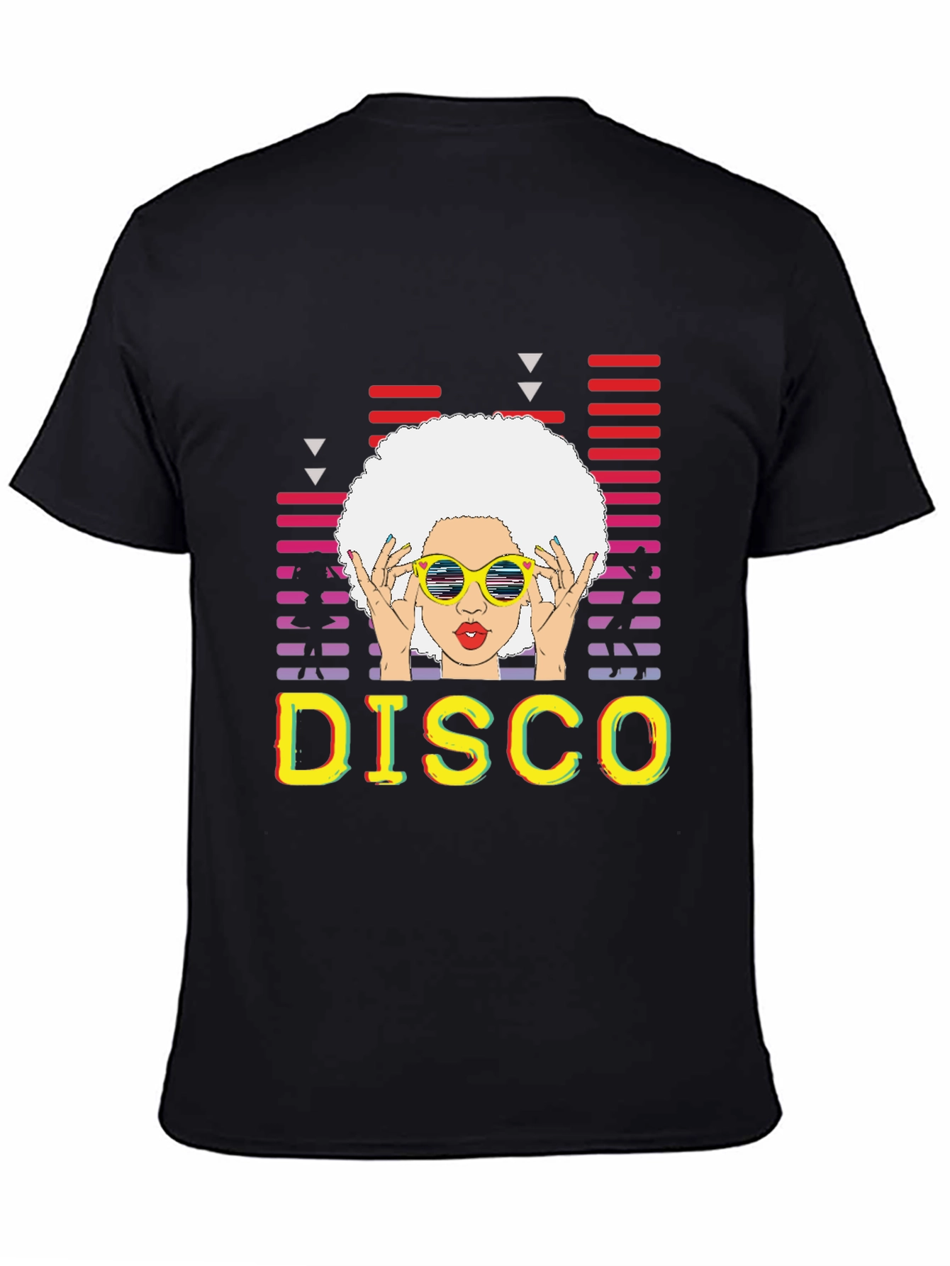 Retro Disco T-Shirt - Afro Hairstyle Graphic Tee