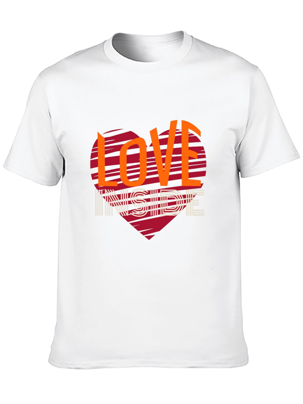 Love Inside Graphic Tee - Trendy Heart Design