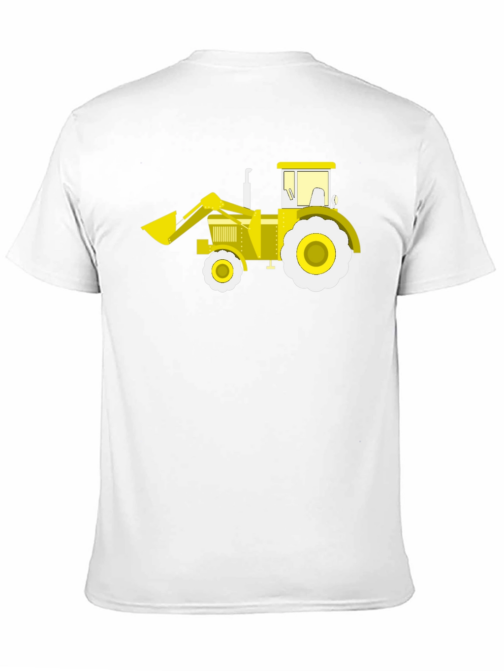 Tractor Graphic Tee - Black Cotton Crew Neck