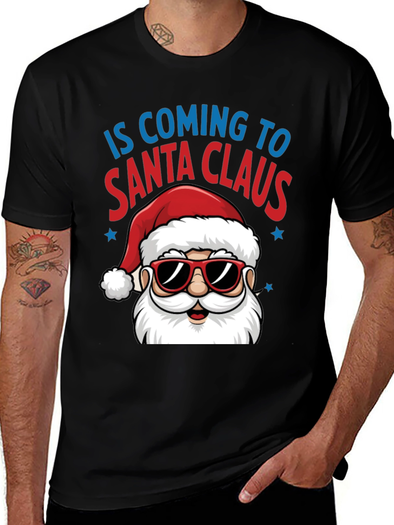 Santa Claus is Coming T-Shirt - Holiday Tee