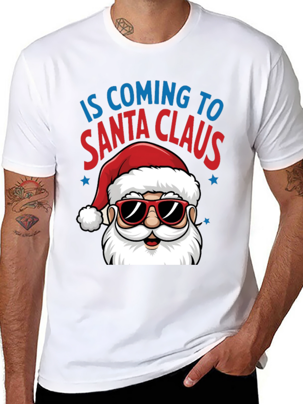 Santa Claus is Coming T-Shirt - Holiday Tee