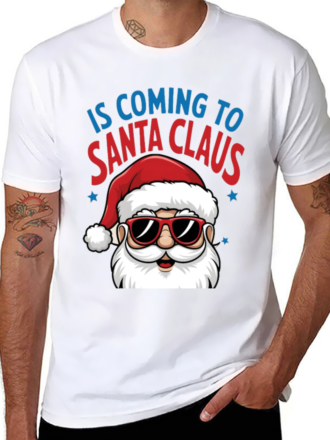 Santa Claus is Coming T-Shirt - Holiday Tee