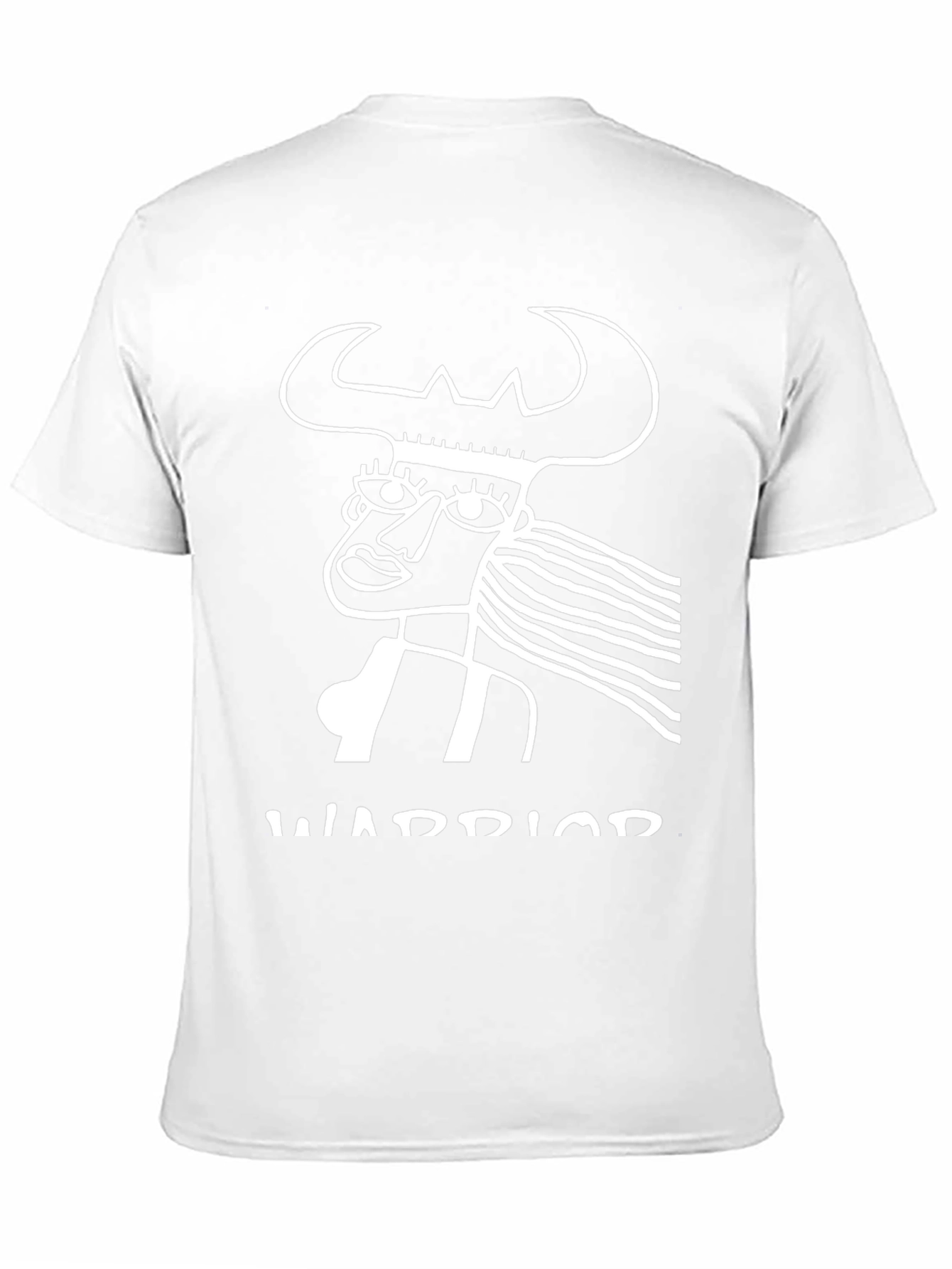Warrior Graphic Tee - Black Cotton T-Shirt