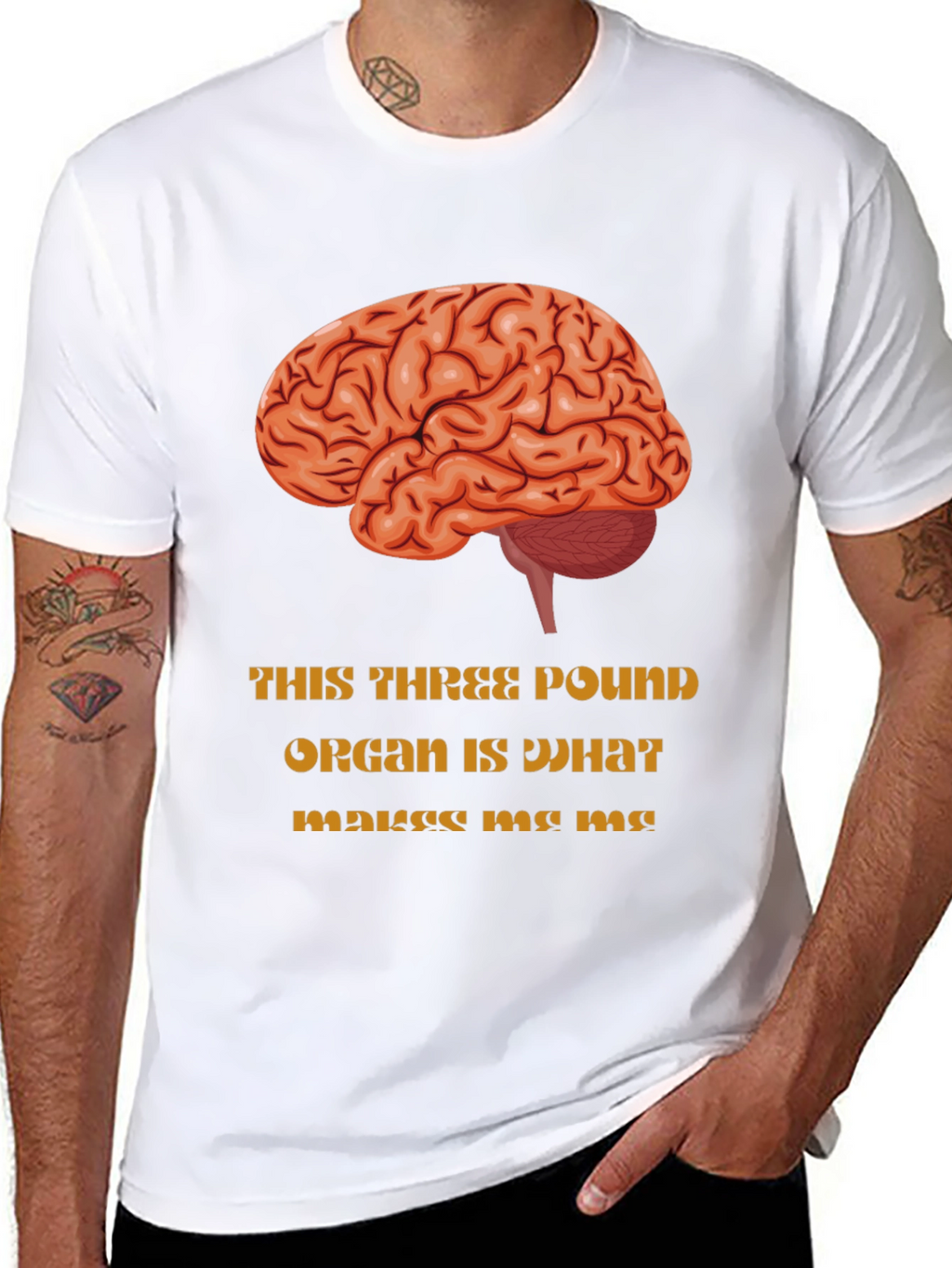Brain Graphic T-Shirt - Makes Me Me
