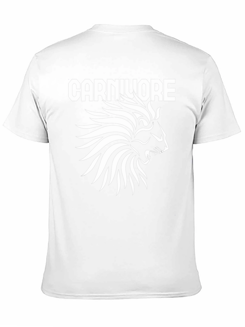 Carnivore Lion Graphic T-Shirt - Black