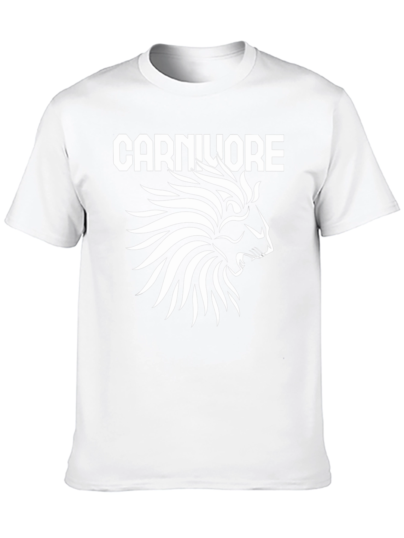 Carnivore Lion Graphic T-Shirt - Black