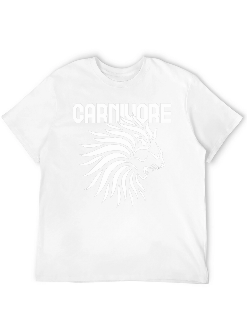 Carnivore Lion Graphic T-Shirt - Black