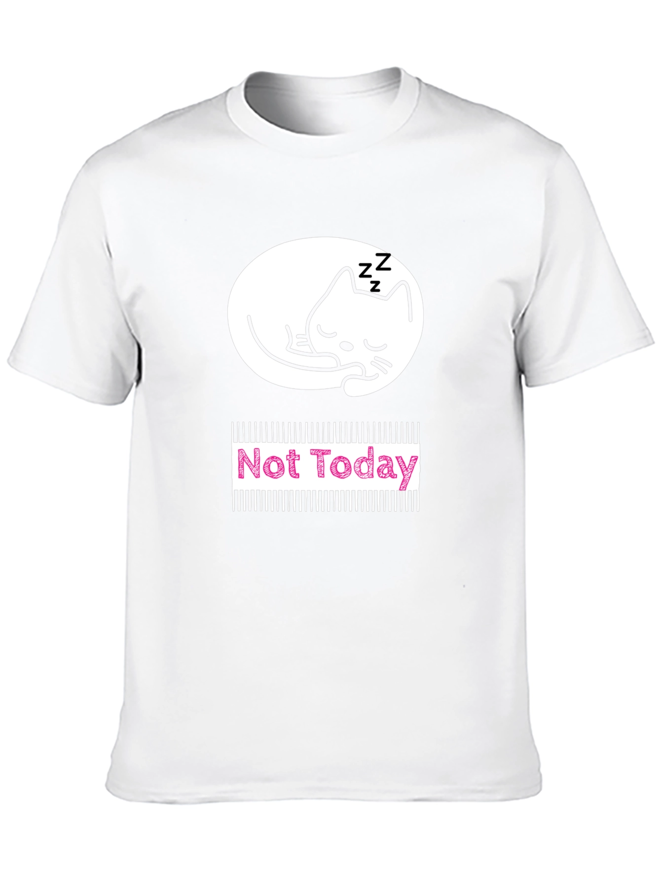 Not Today Cat Graphic T-Shirt
