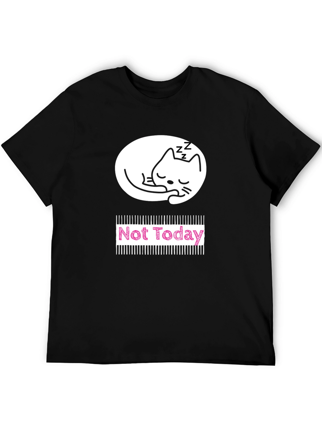 Not Today Cat Graphic T-Shirt