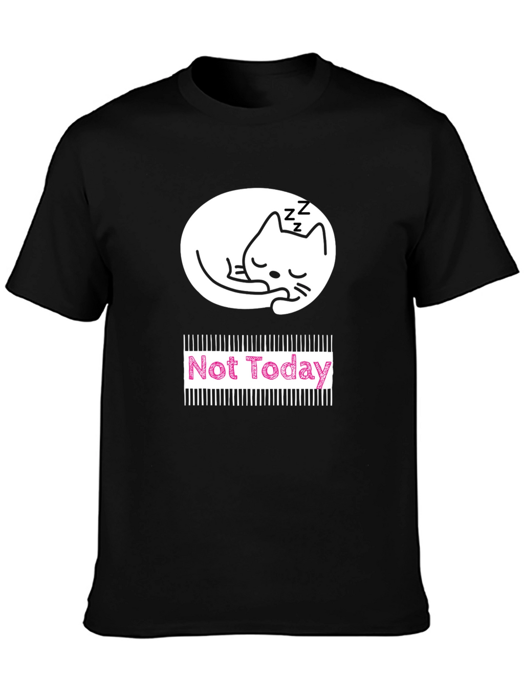 Not Today Cat Graphic T-Shirt