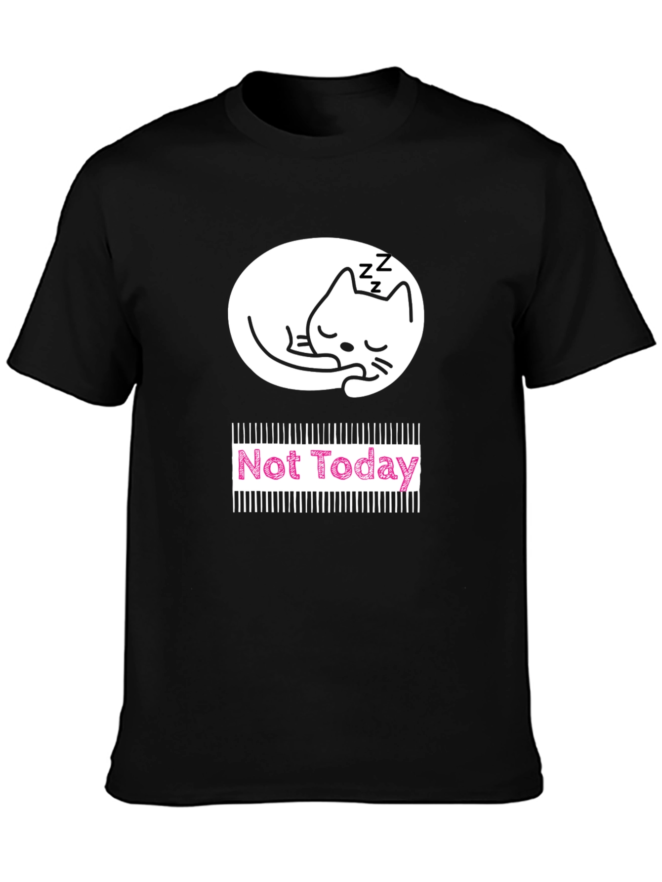 Not Today Cat Graphic T-Shirt