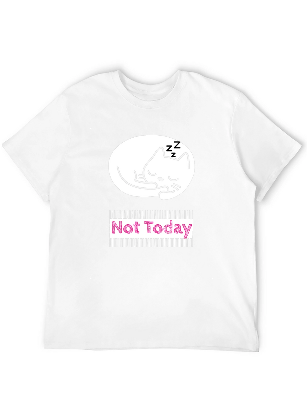 Not Today Cat Graphic T-Shirt