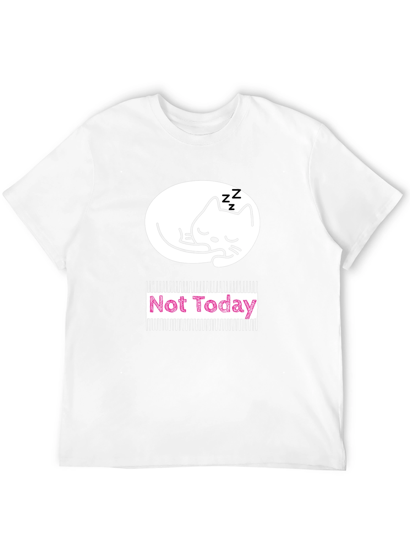 Not Today Cat Graphic T-Shirt