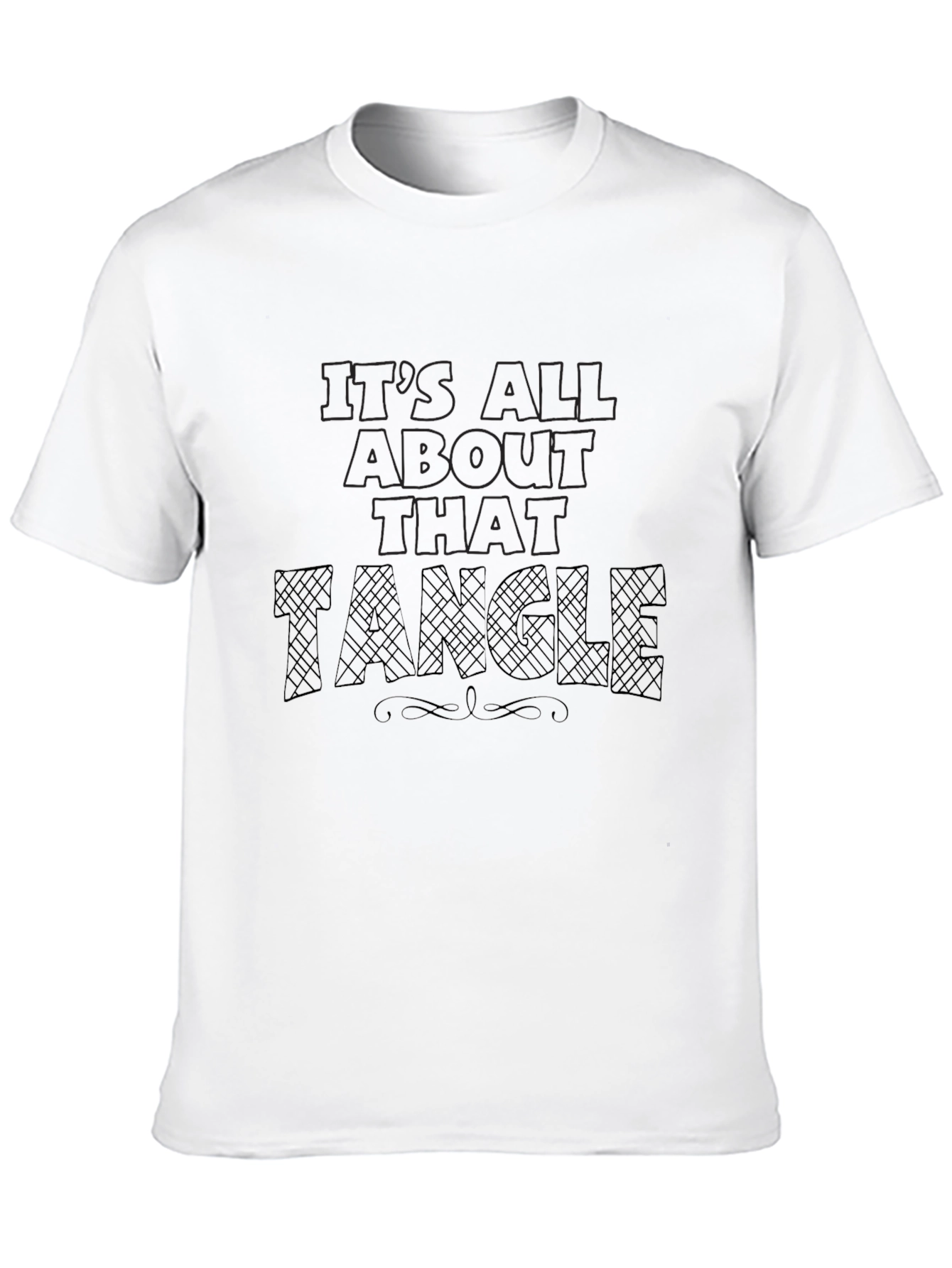 Its All About That Tangle Black T-Shirt