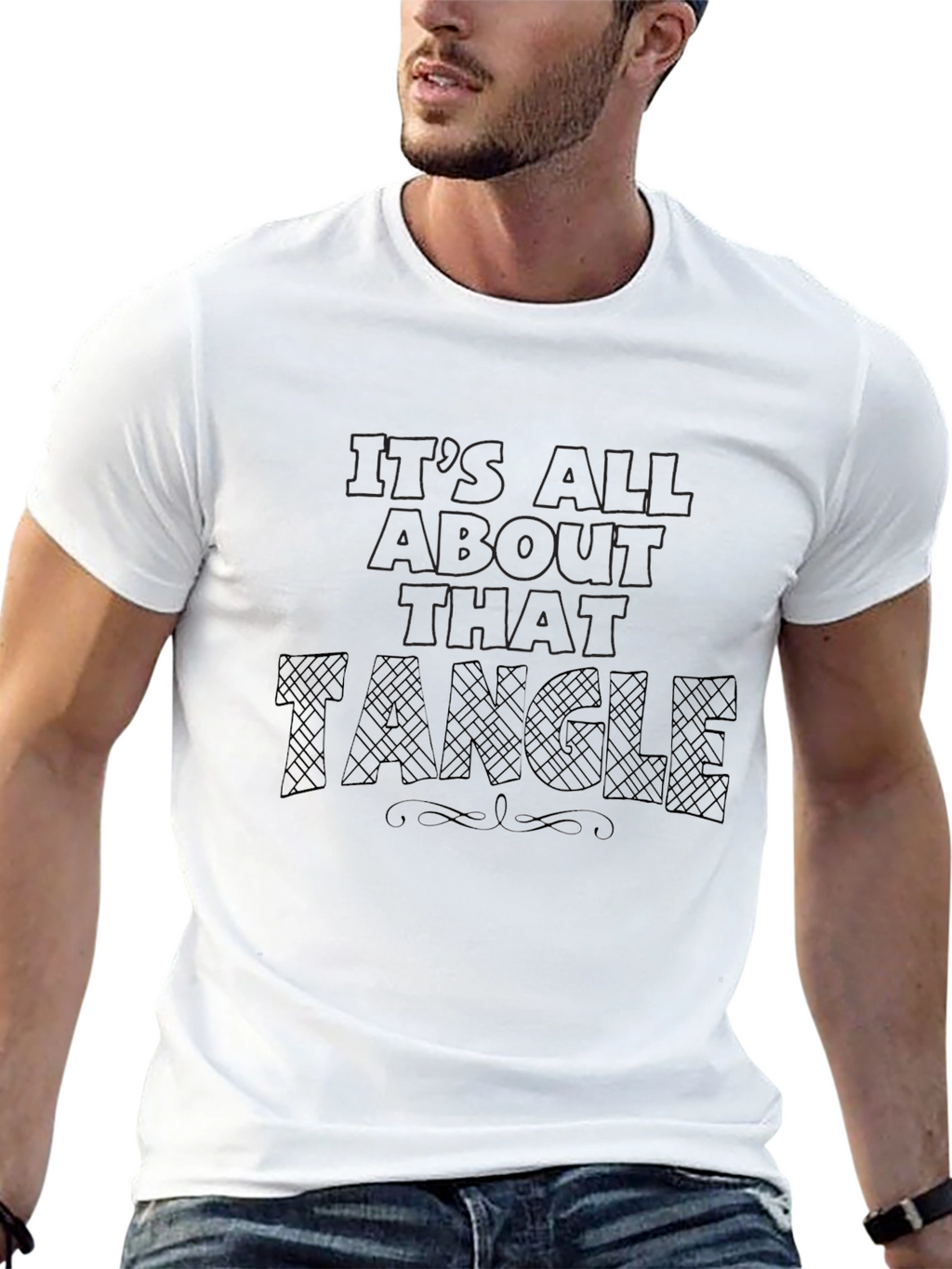 Its All About That Tangle Black T-Shirt