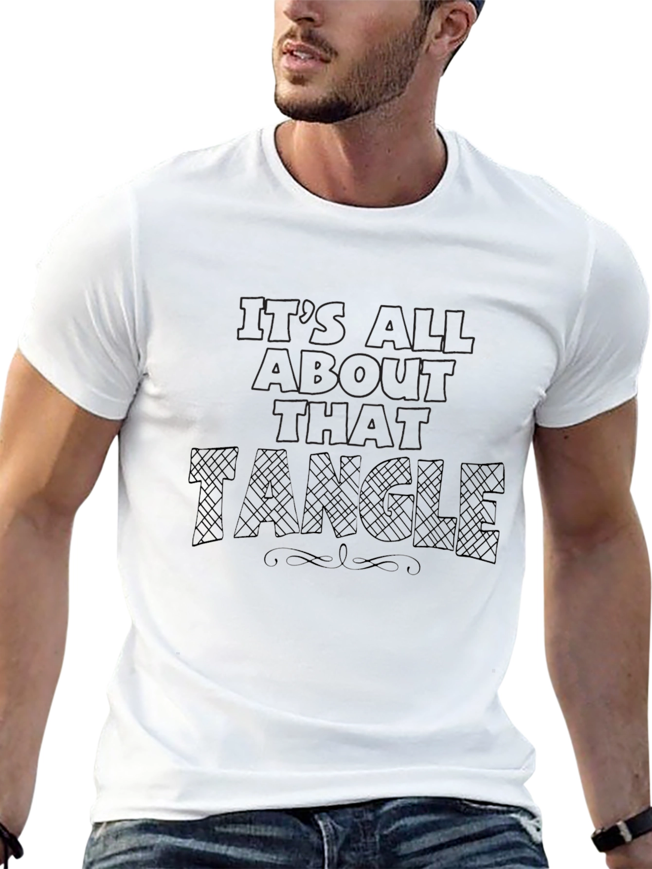 Its All About That Tangle Black T-Shirt