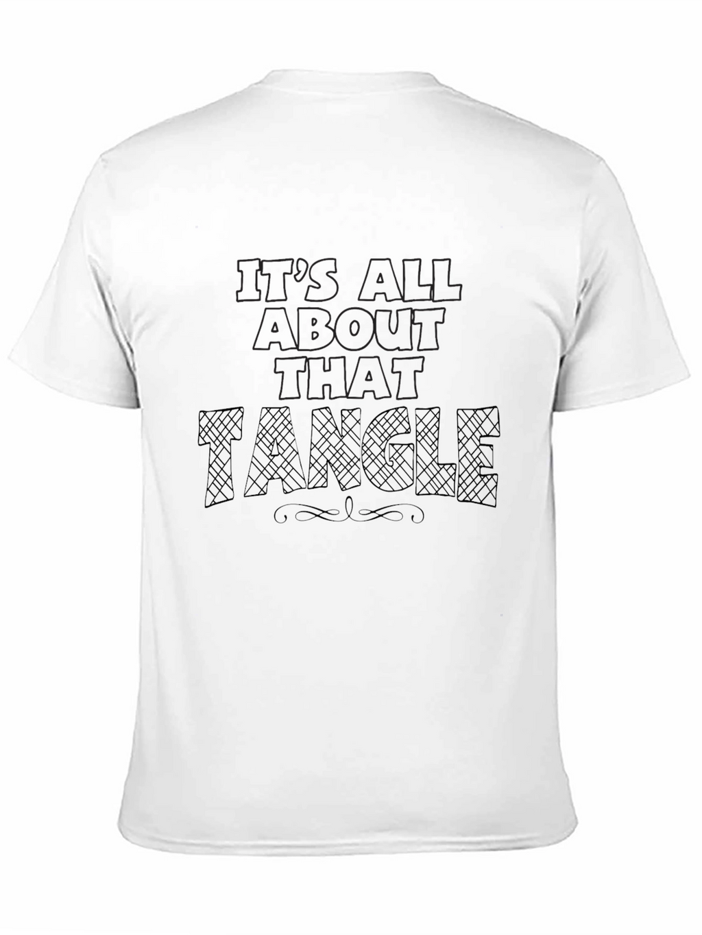 Its All About That Tangle Black T-Shirt