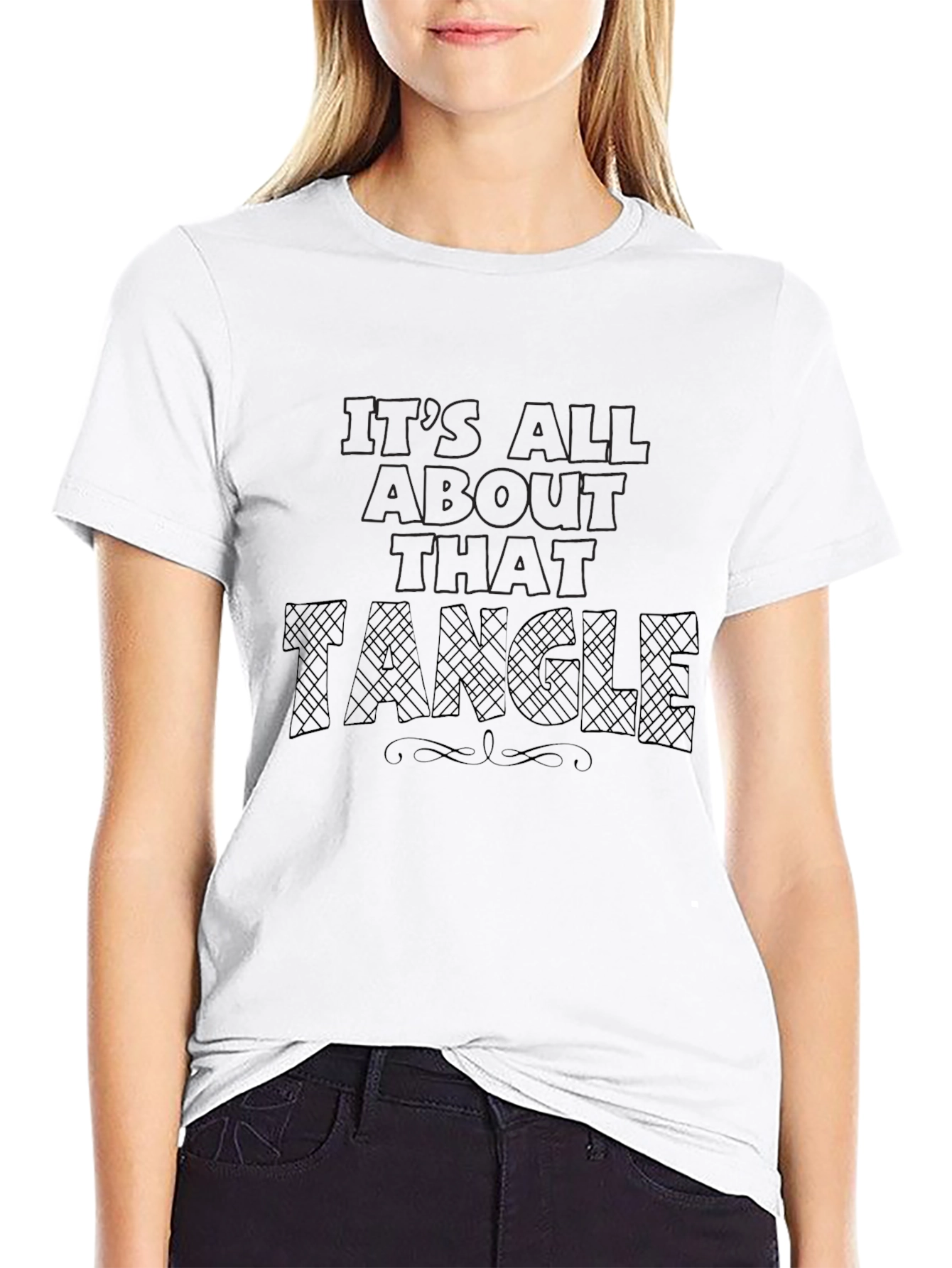 Its All About That Tangle Black T-Shirt