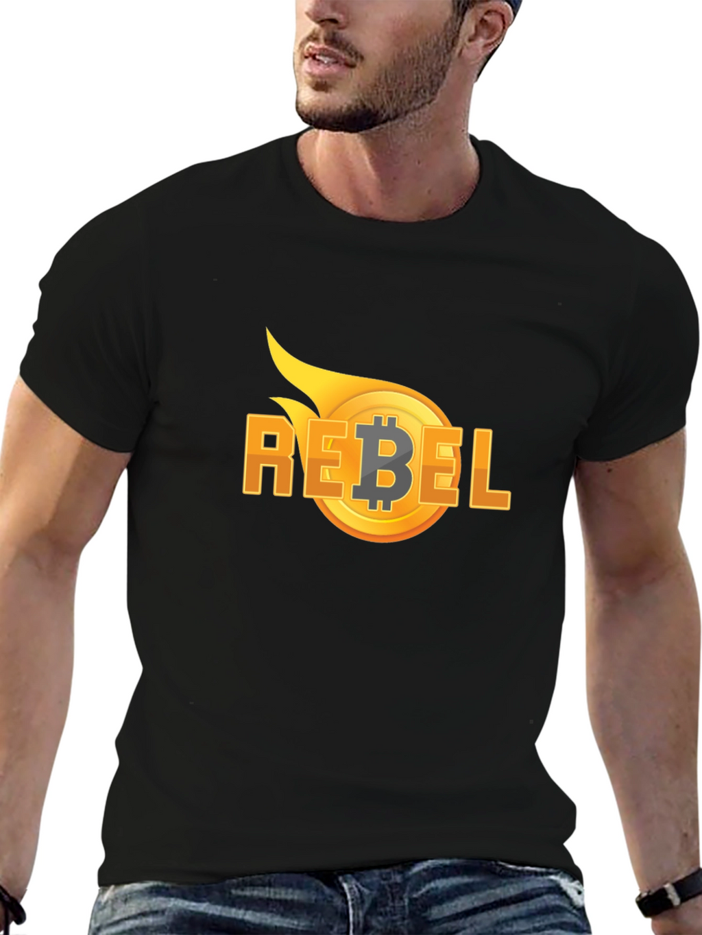 Bitcoin Rebel T-Shirt - Crypto Revolution