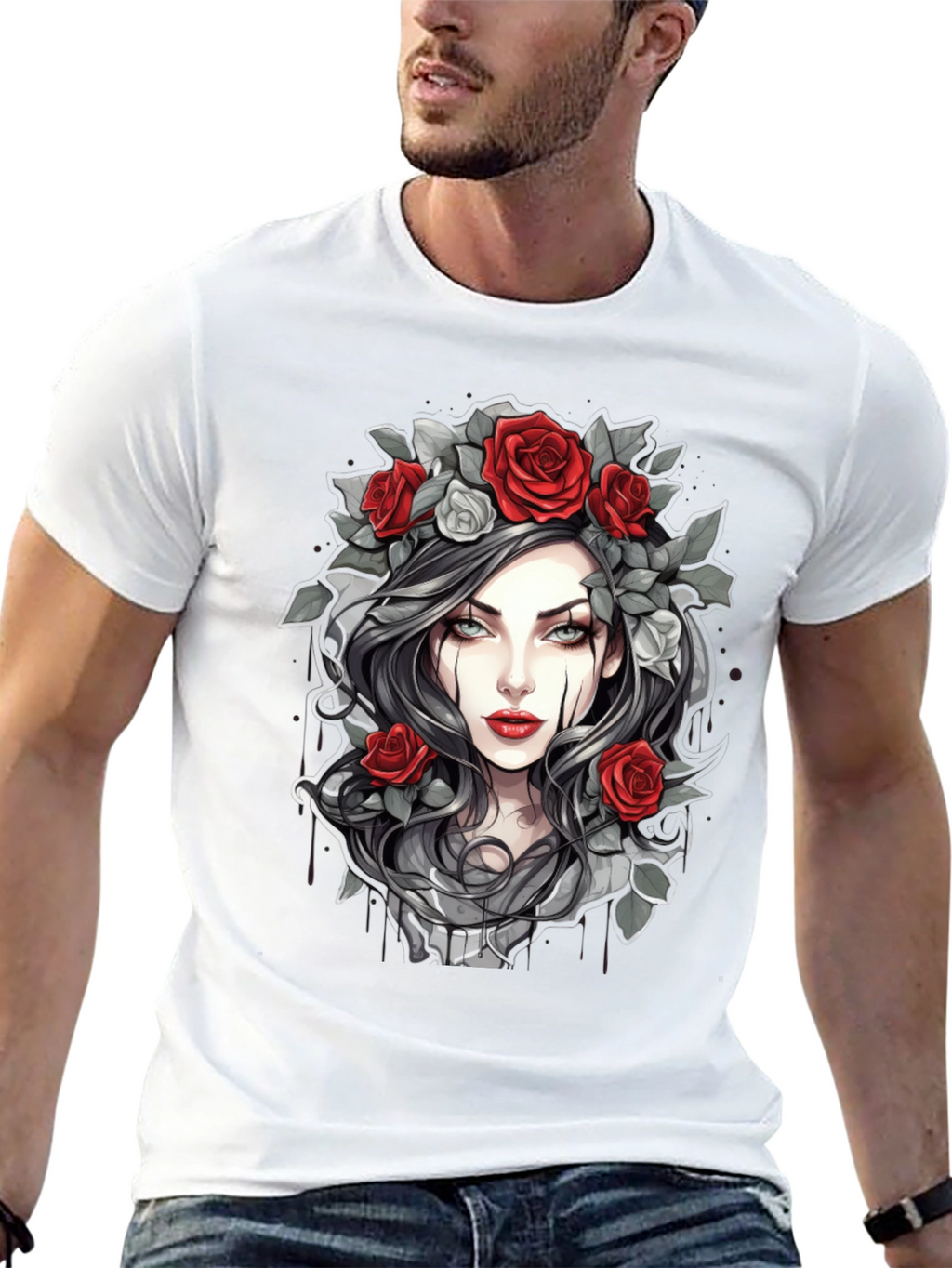 Gothic Rose T-Shirt - Dark Beauty Tee