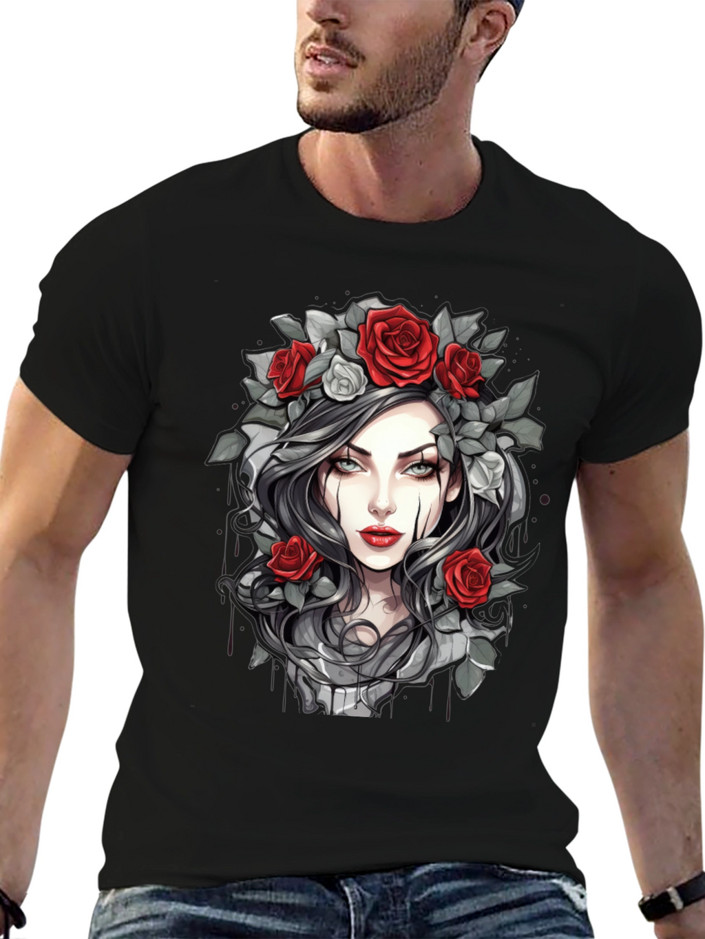 Gothic Rose T-Shirt - Dark Beauty Tee