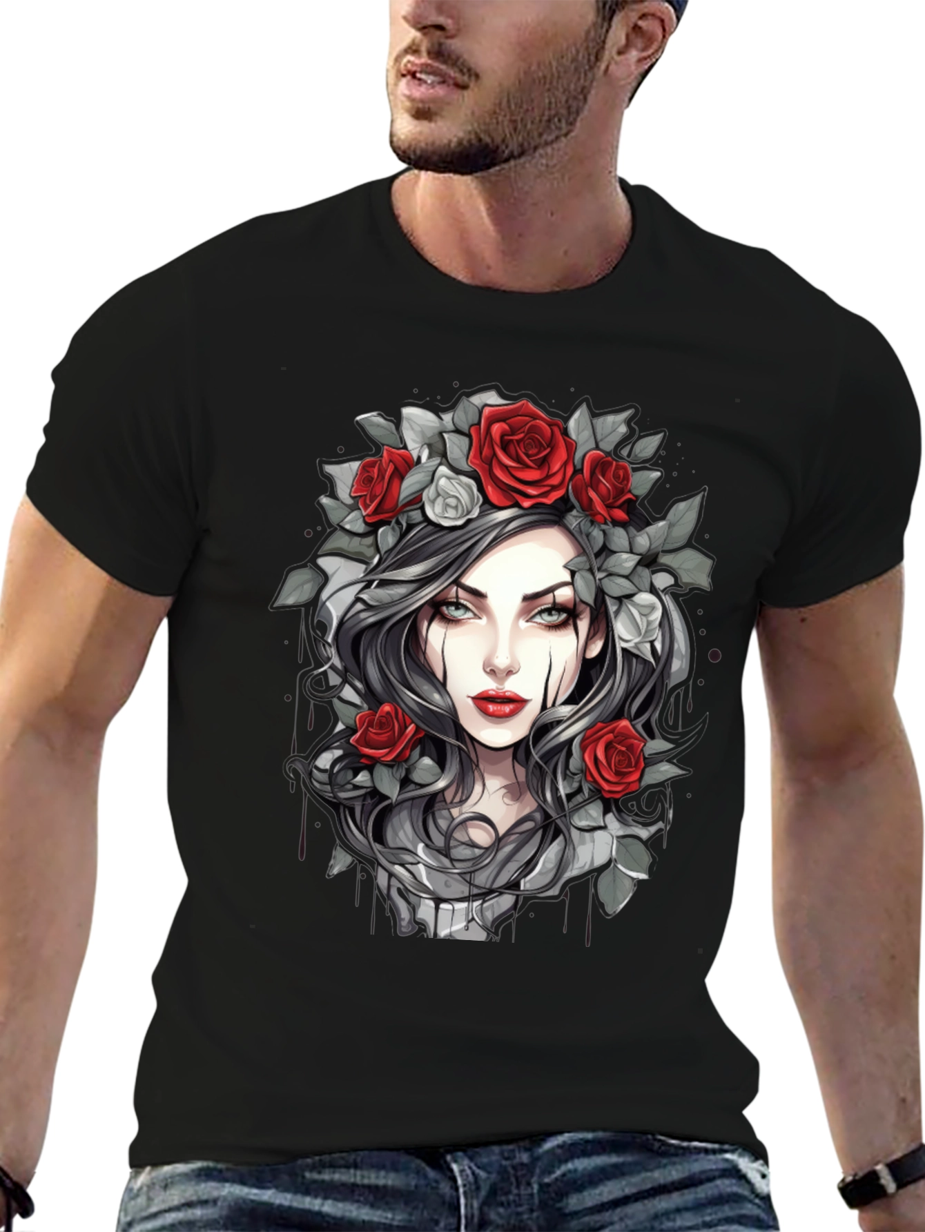 Gothic Rose T-Shirt - Dark Beauty Tee