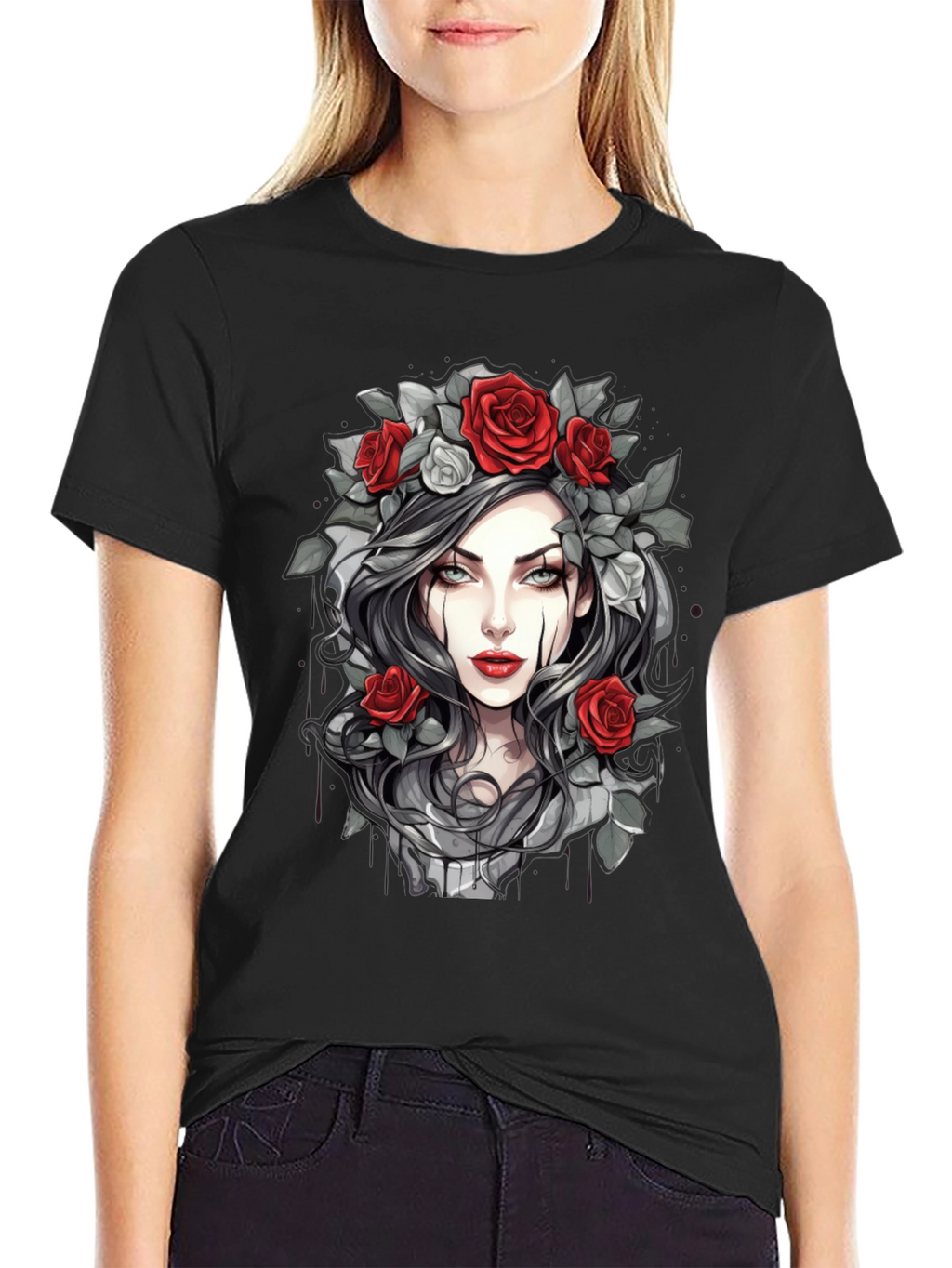 Gothic Rose T-Shirt - Dark Beauty Tee