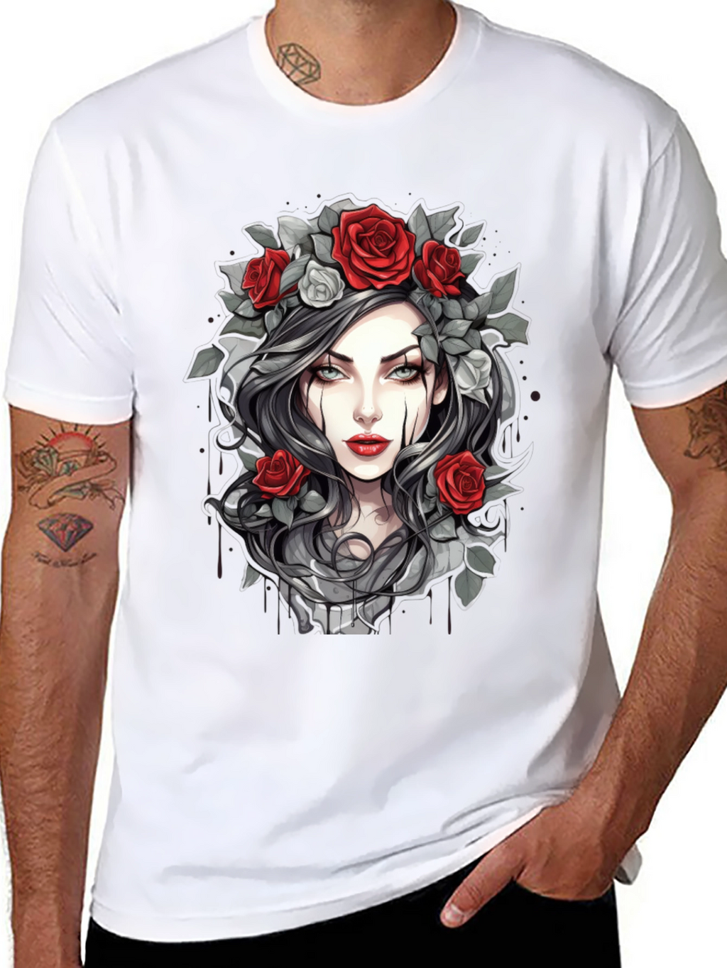 Gothic Rose T-Shirt - Dark Beauty Tee