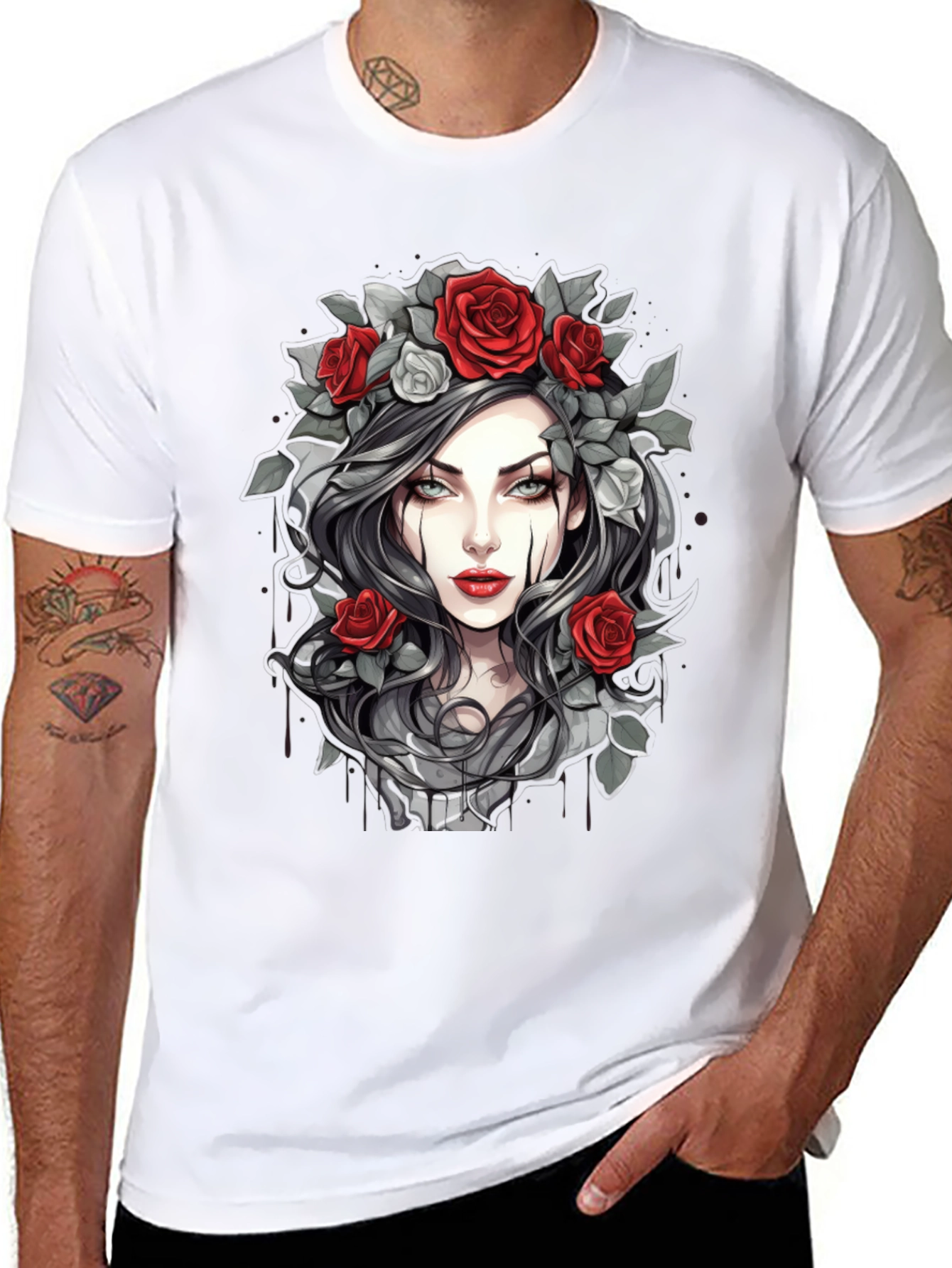 Gothic Rose T-Shirt - Dark Beauty Tee