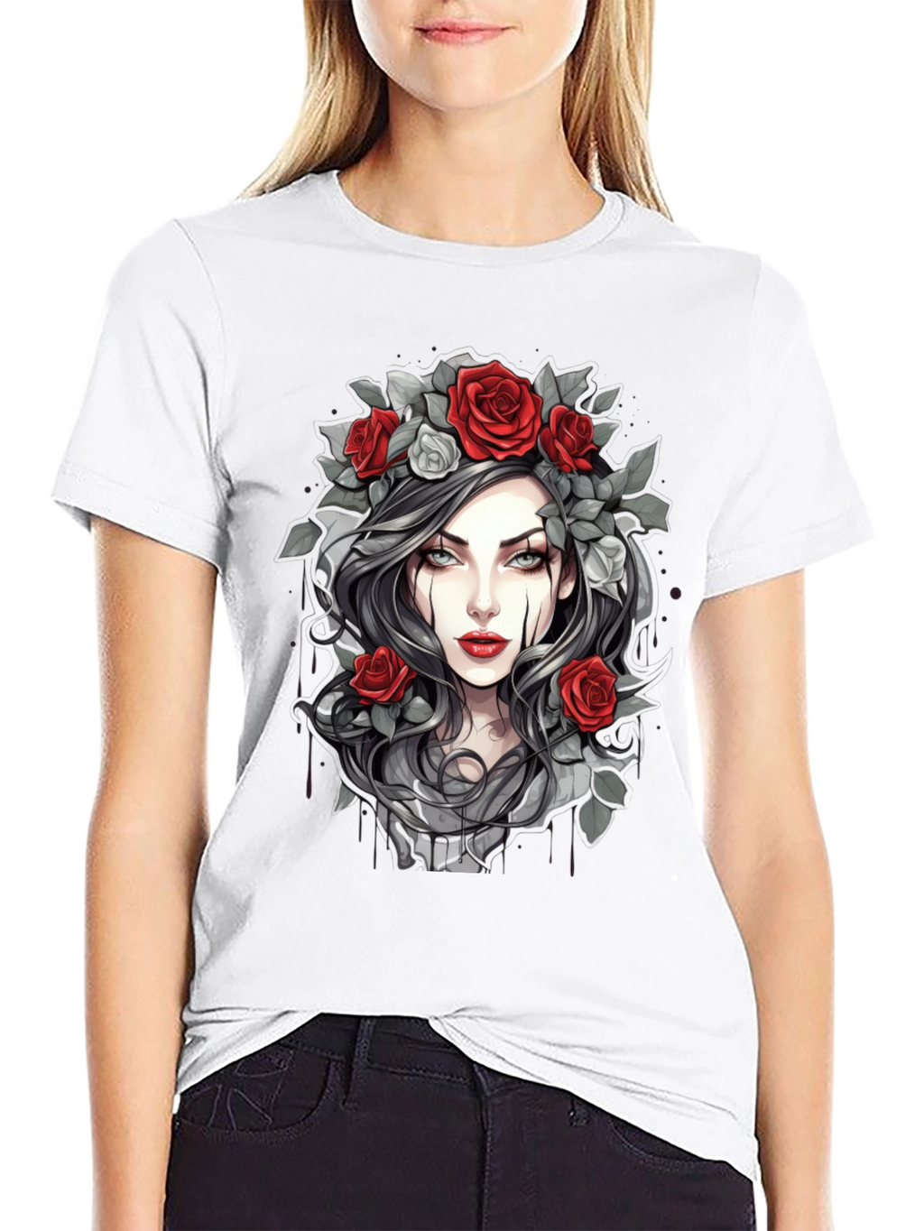 Gothic Rose T-Shirt - Dark Beauty Tee