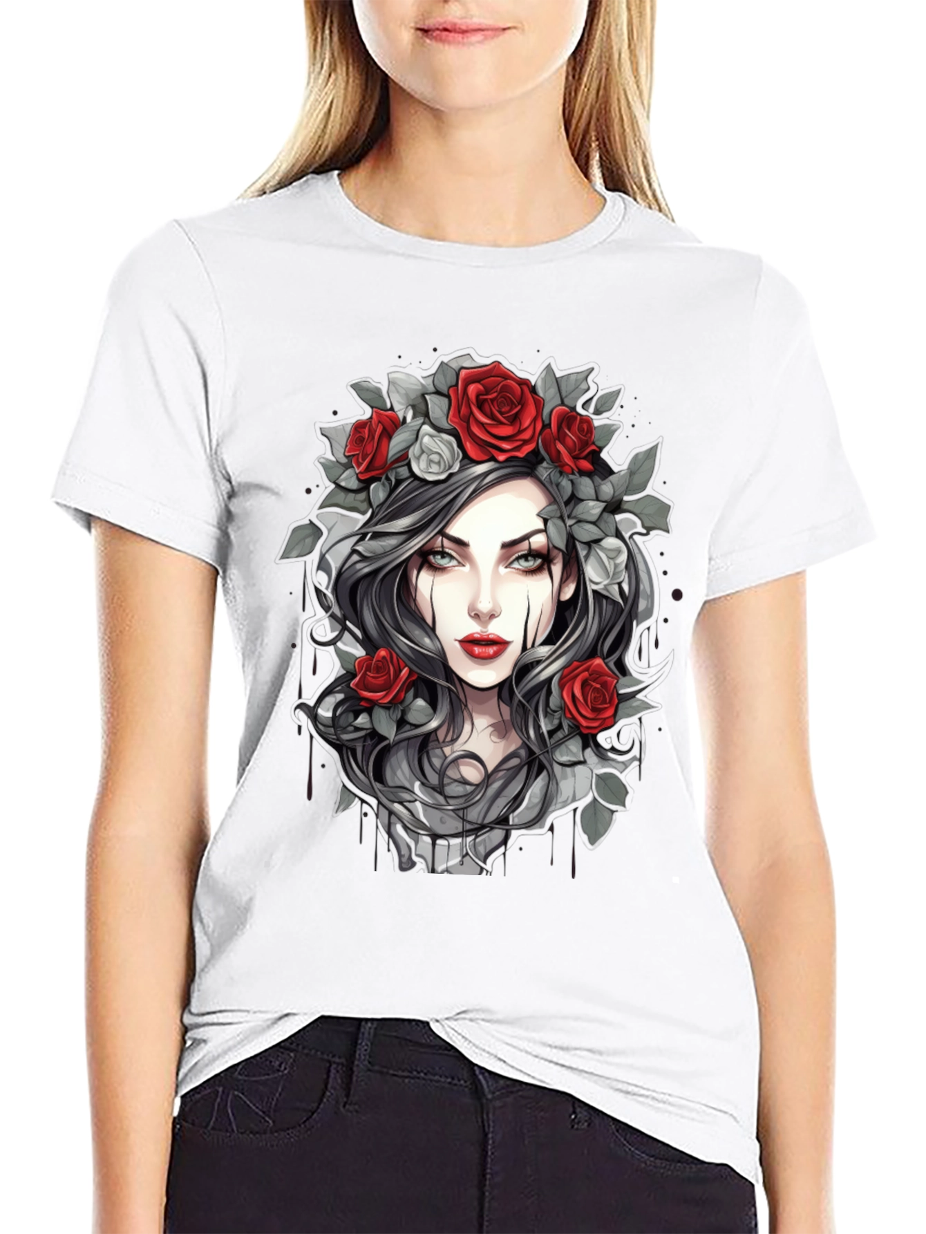 Gothic Rose T-Shirt - Dark Beauty Tee