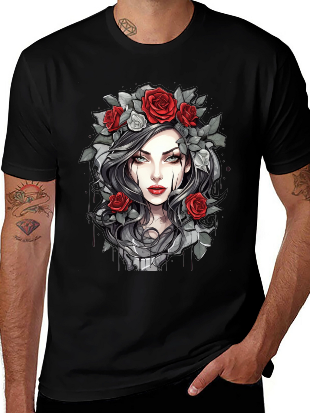 Gothic Rose T-Shirt - Dark Beauty Tee