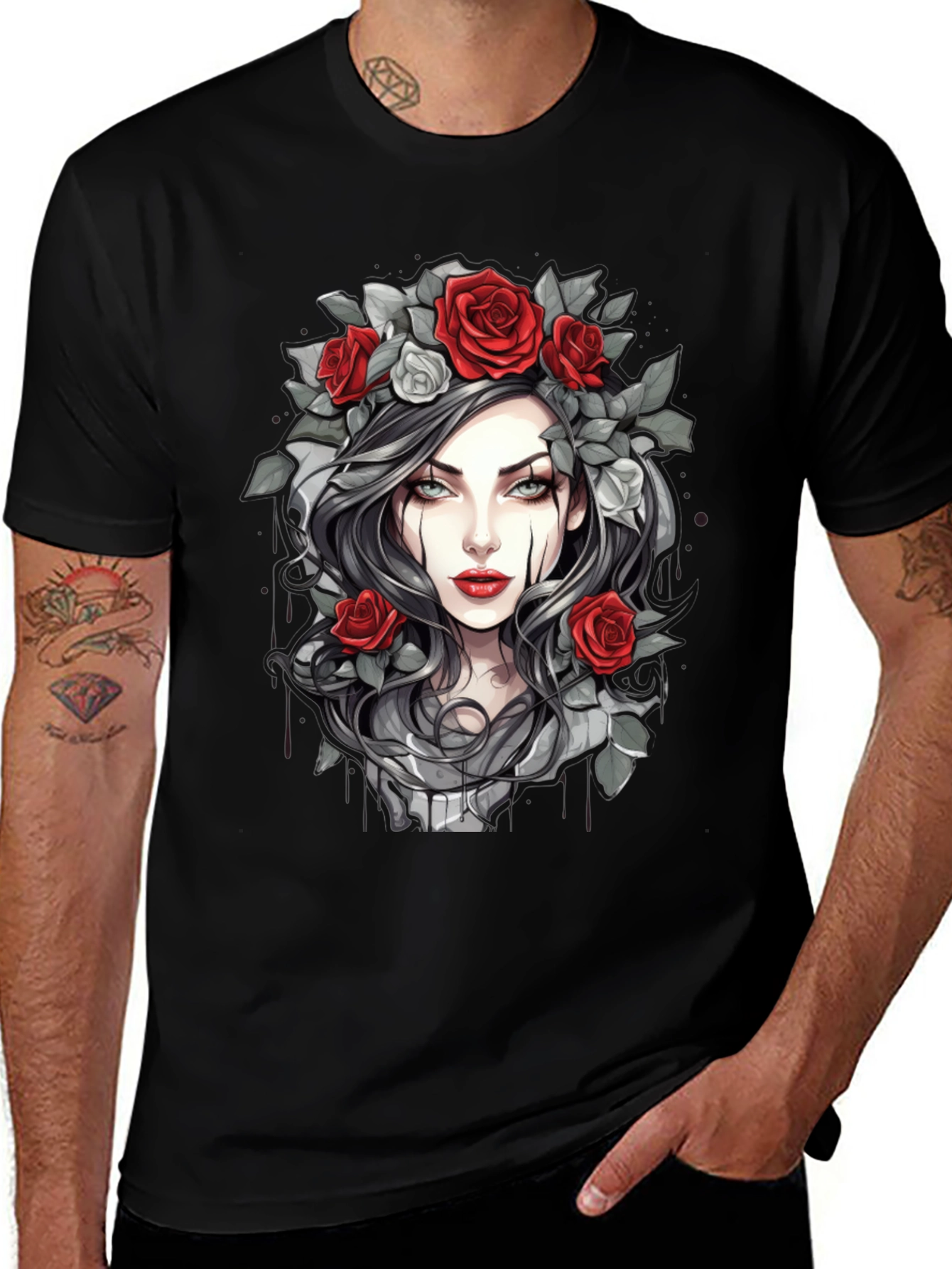 Gothic Rose T-Shirt - Dark Beauty Tee