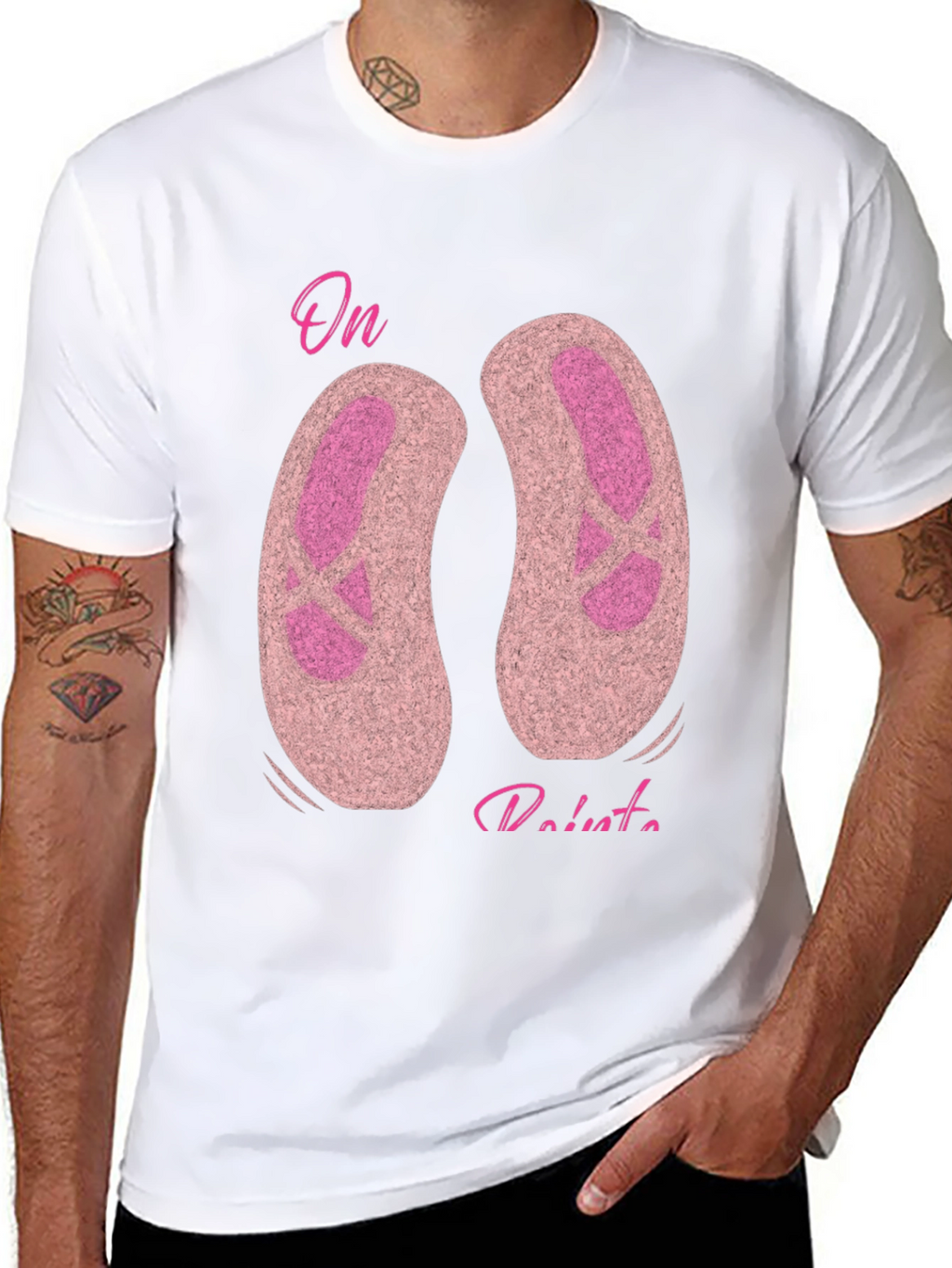 On Pointe Ballet T-Shirt - Black Graphic Tee