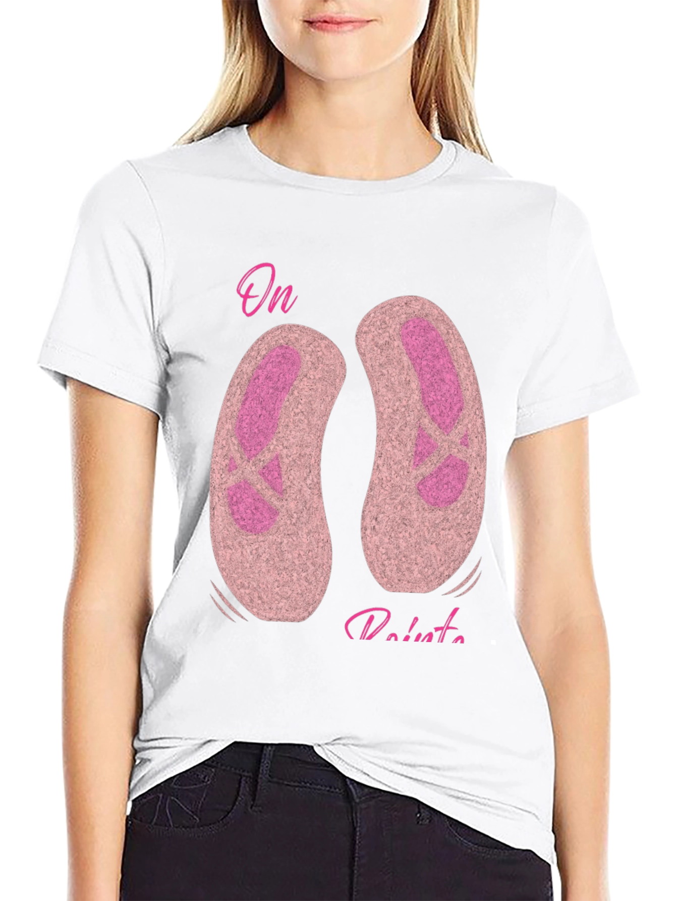 On Pointe Ballet T-Shirt - Black Graphic Tee