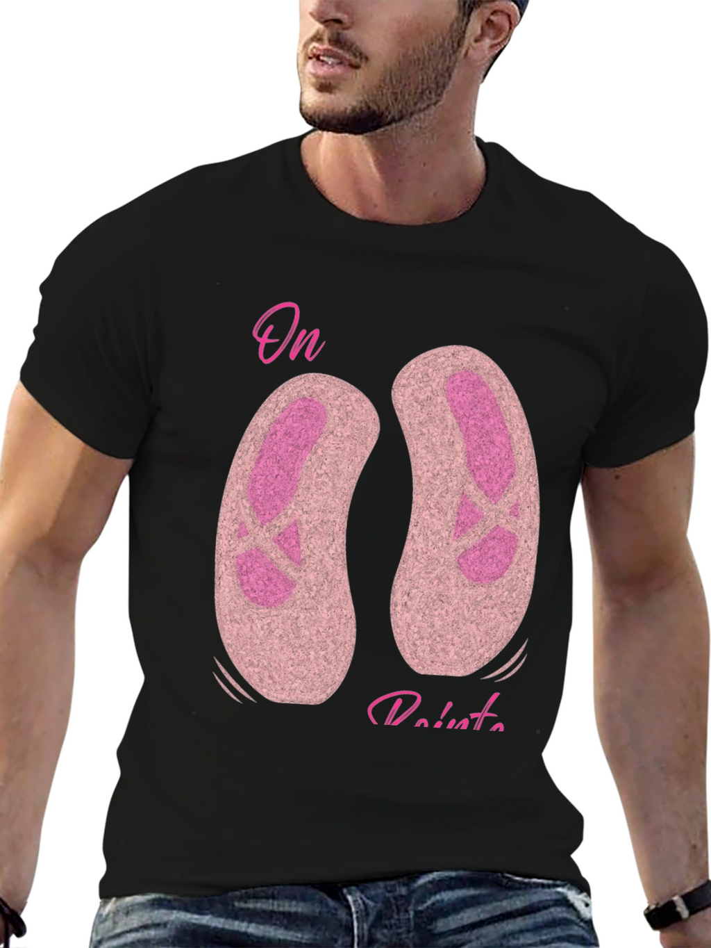 On Pointe Ballet T-Shirt - Black Graphic Tee
