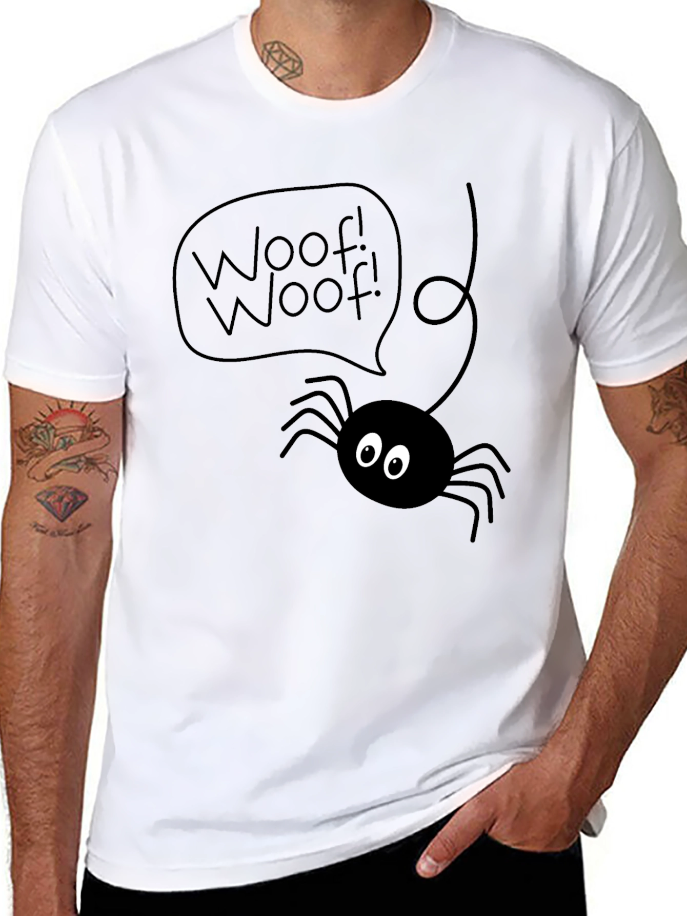 Woof! Woof! Spider Graphic Tee