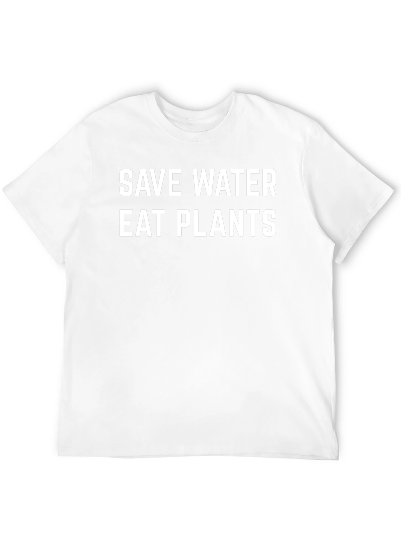 Save Water Eat Plants Graphic Tee - Vegan T-Shirt