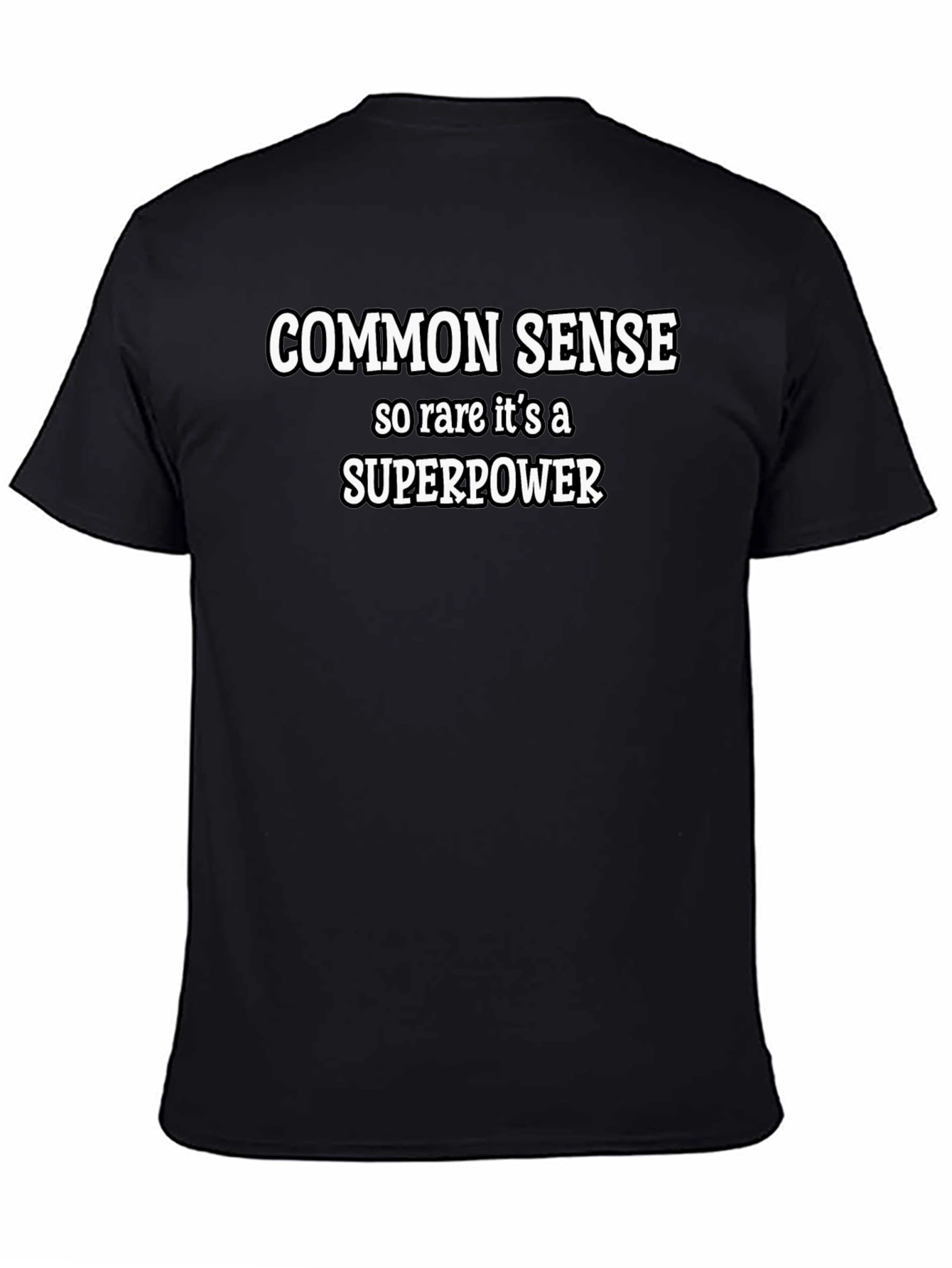 Common Sense Superpower Graphic Tee - Black