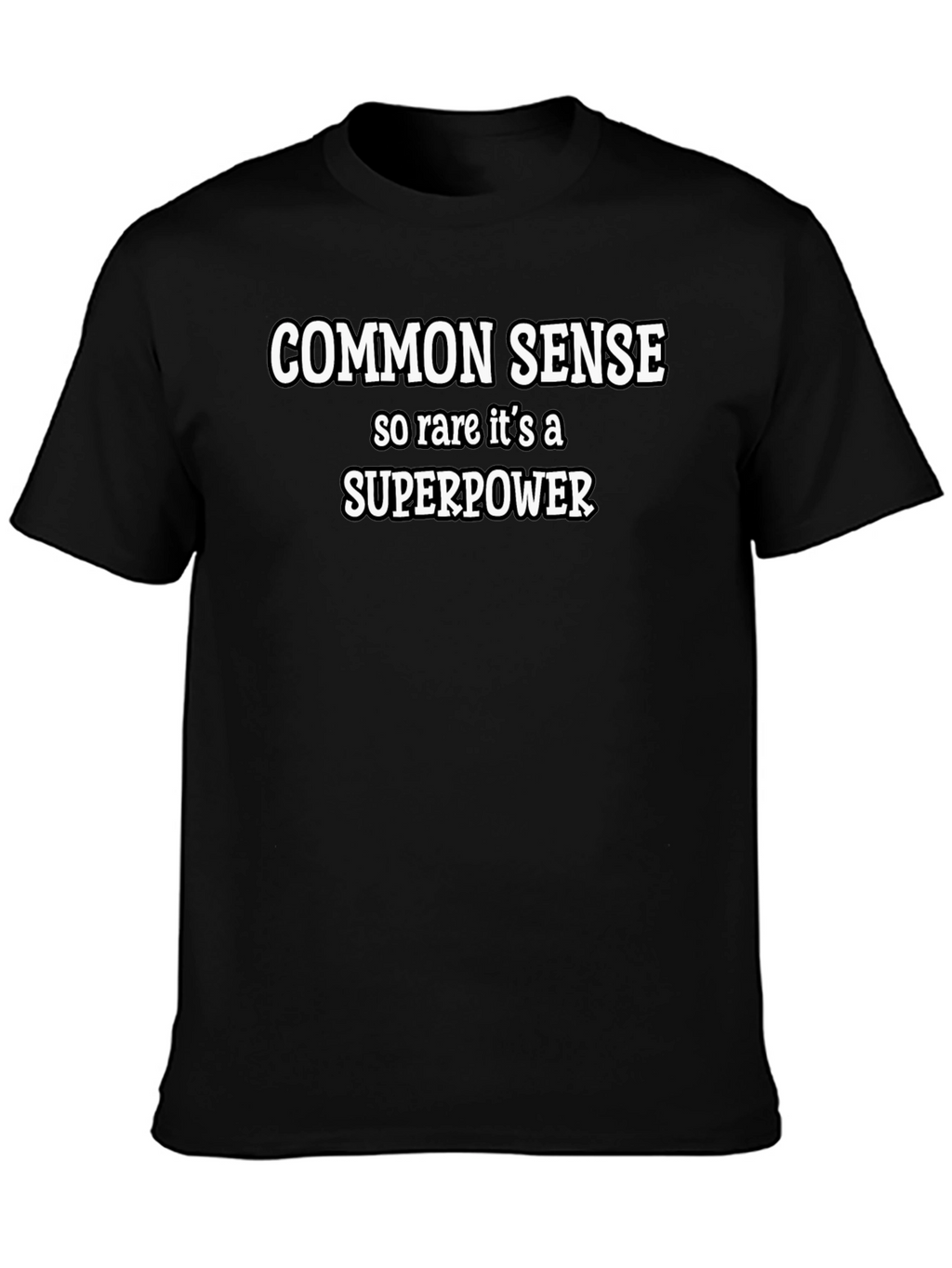 Common Sense Superpower Graphic Tee - Black