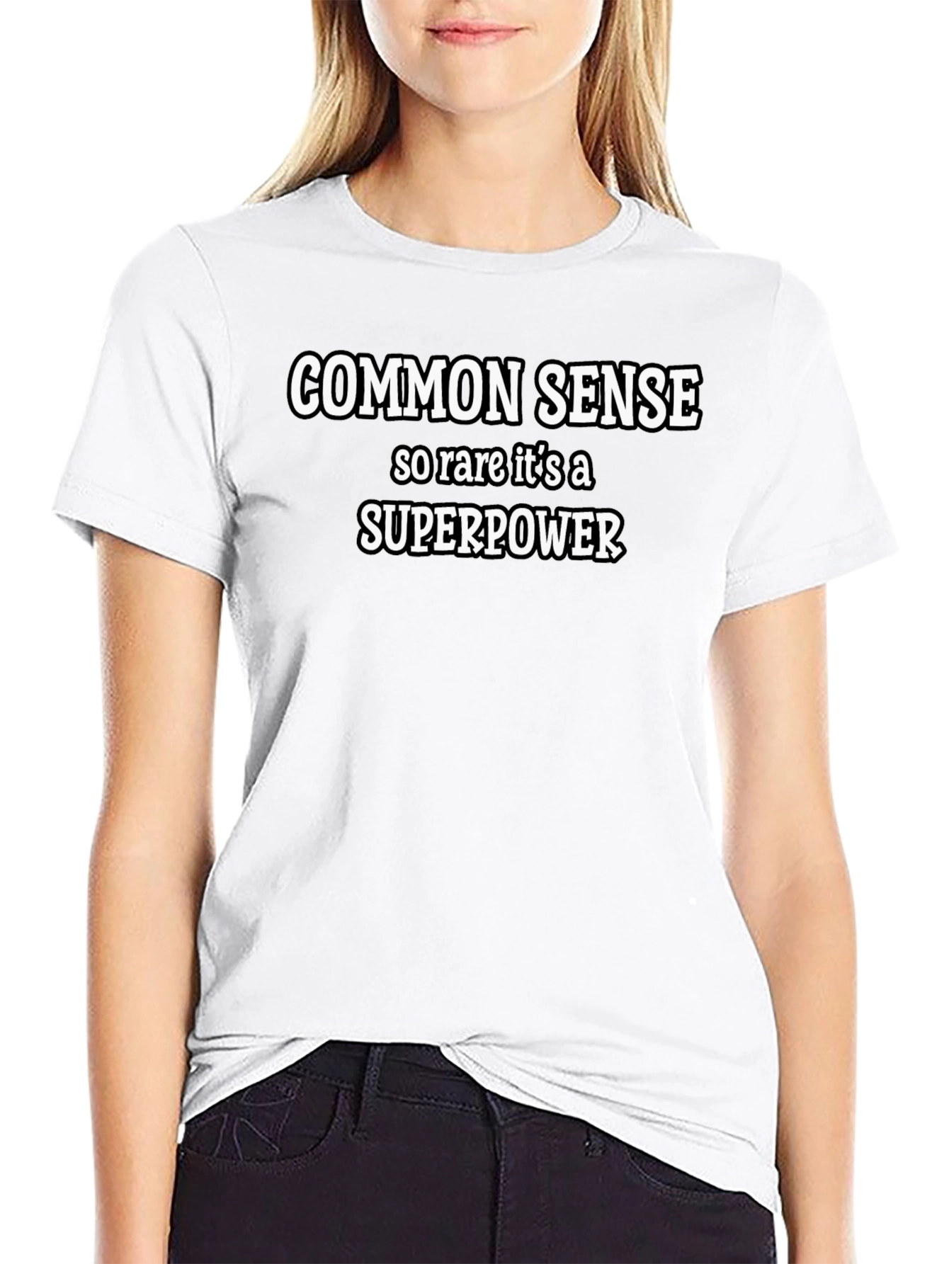 Common Sense Superpower Graphic Tee - Black