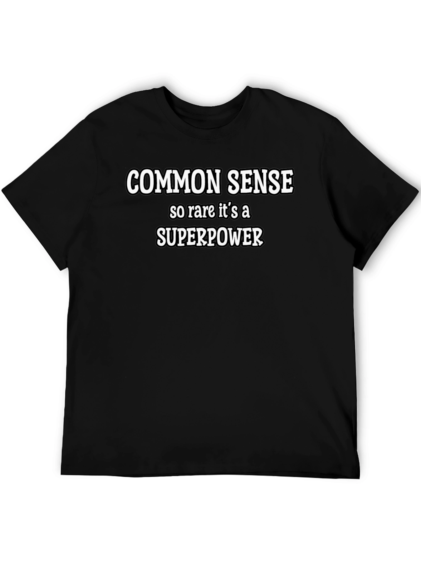 Common Sense Superpower Graphic Tee - Black