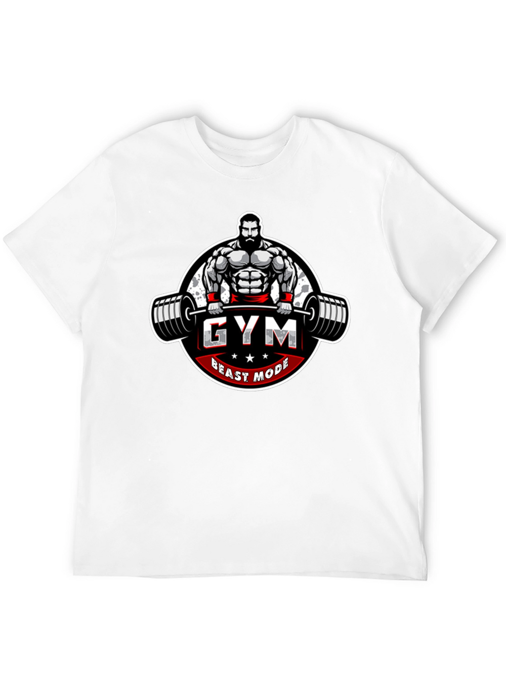 Gym Beast Mode Graphic Tee - Black