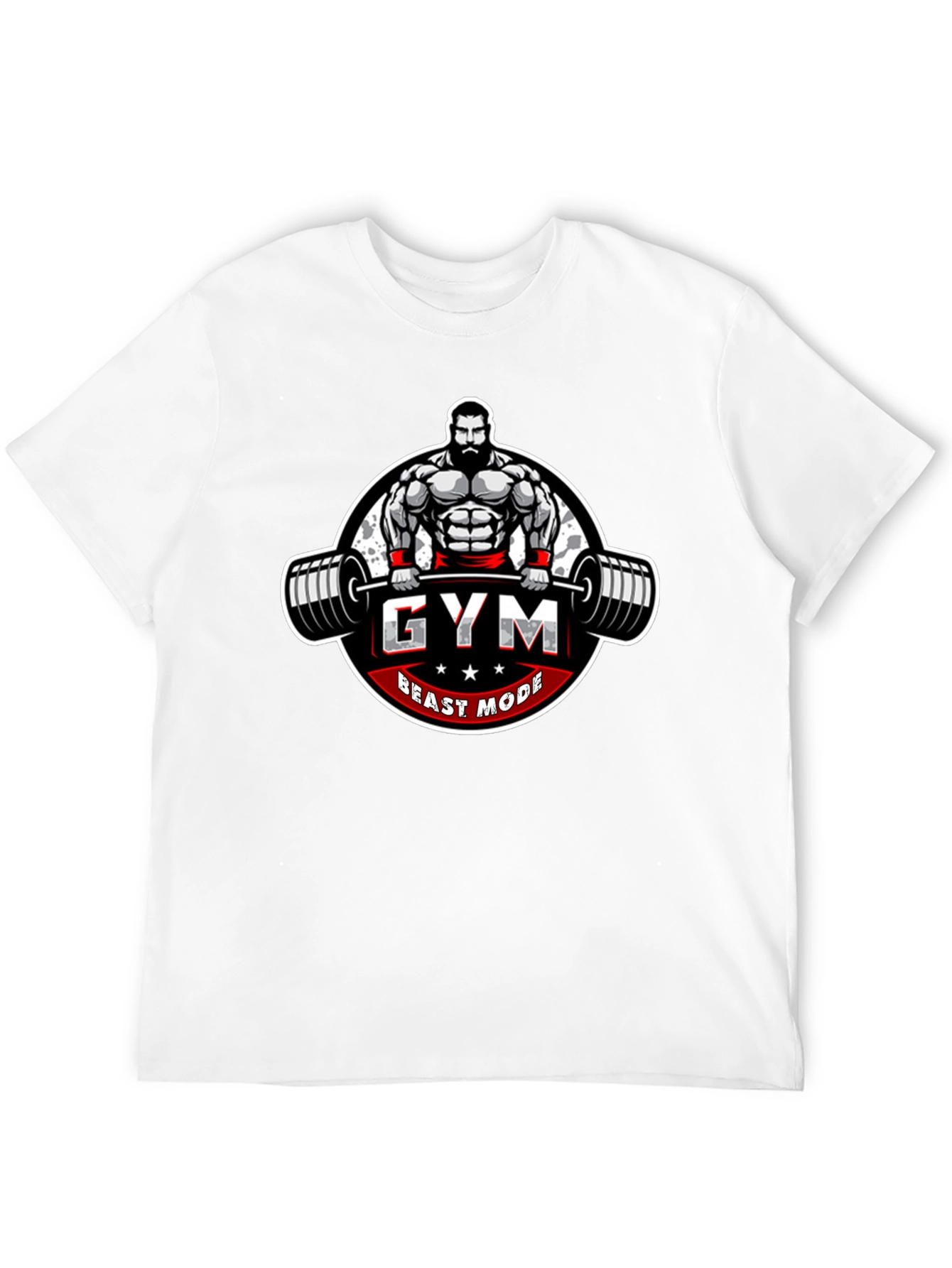 Gym Beast Mode Graphic Tee - Black
