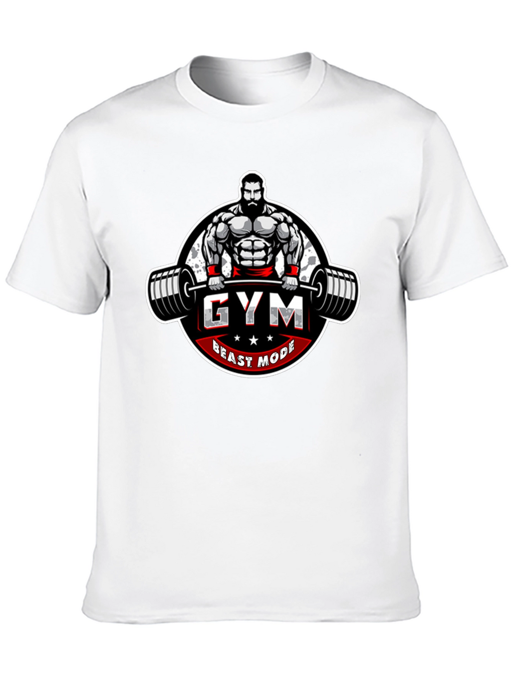 Gym Beast Mode Graphic Tee - Black