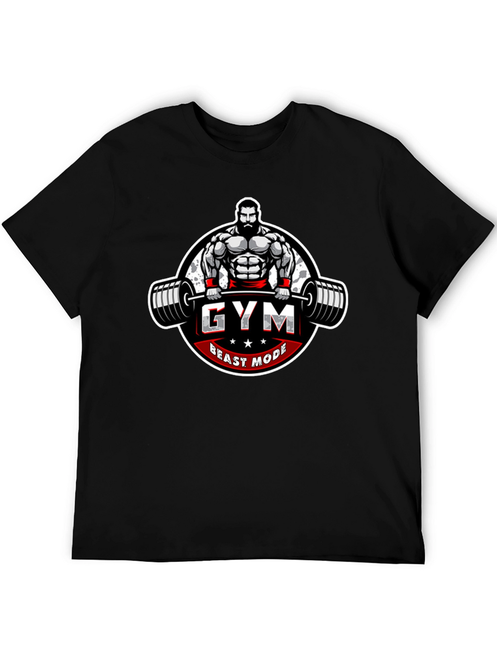 Gym Beast Mode Graphic Tee - Black