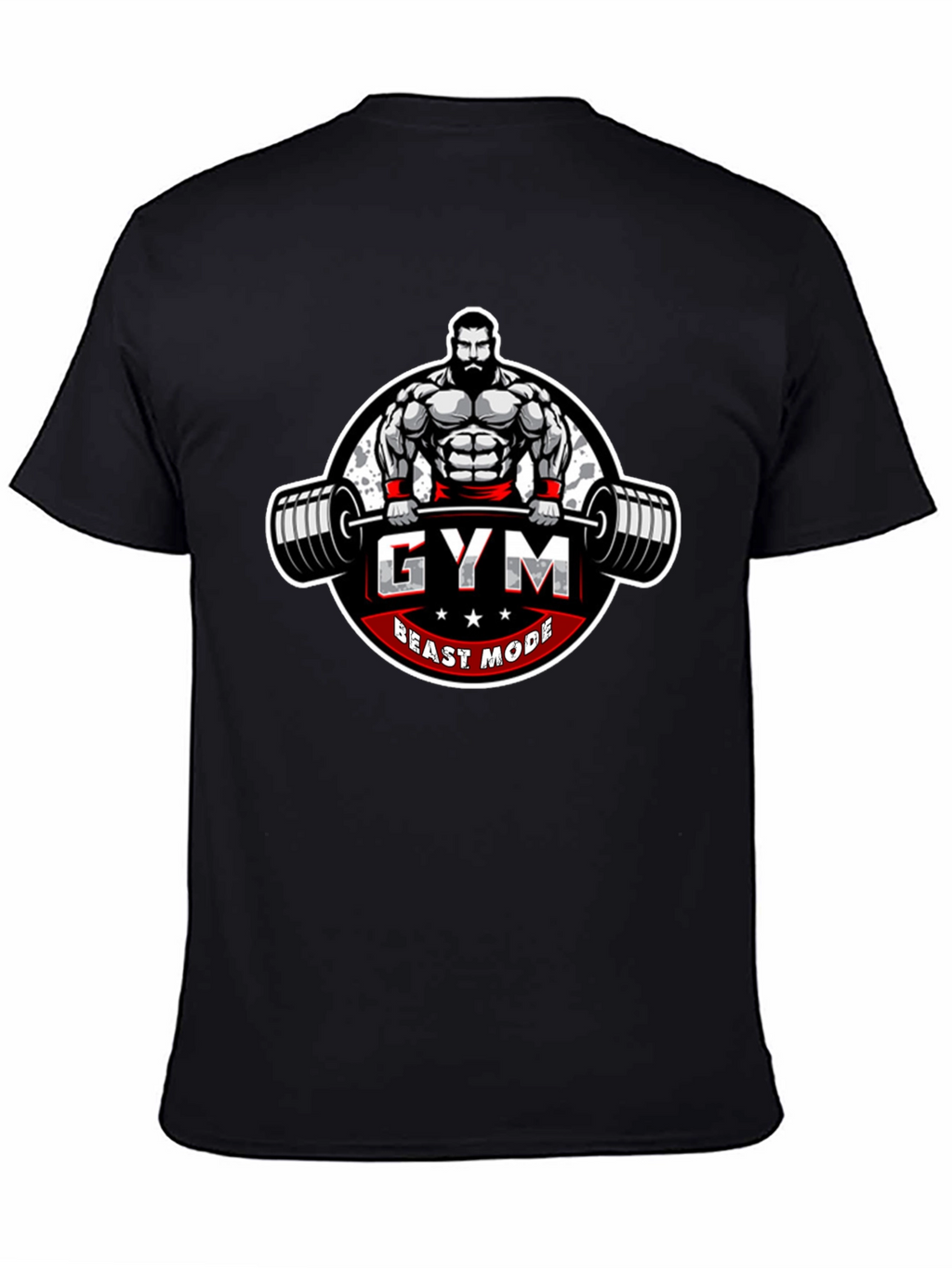 Gym Beast Mode Graphic Tee - Black