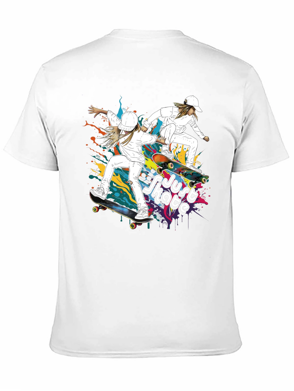 Skater Style Tee - Just Skate Graphic T-Shirt